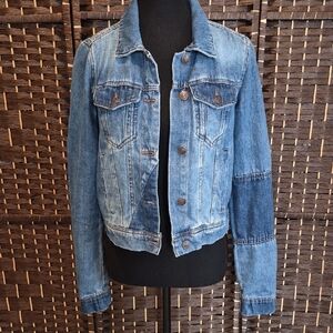 Free People Blue Denim Jean Jacket